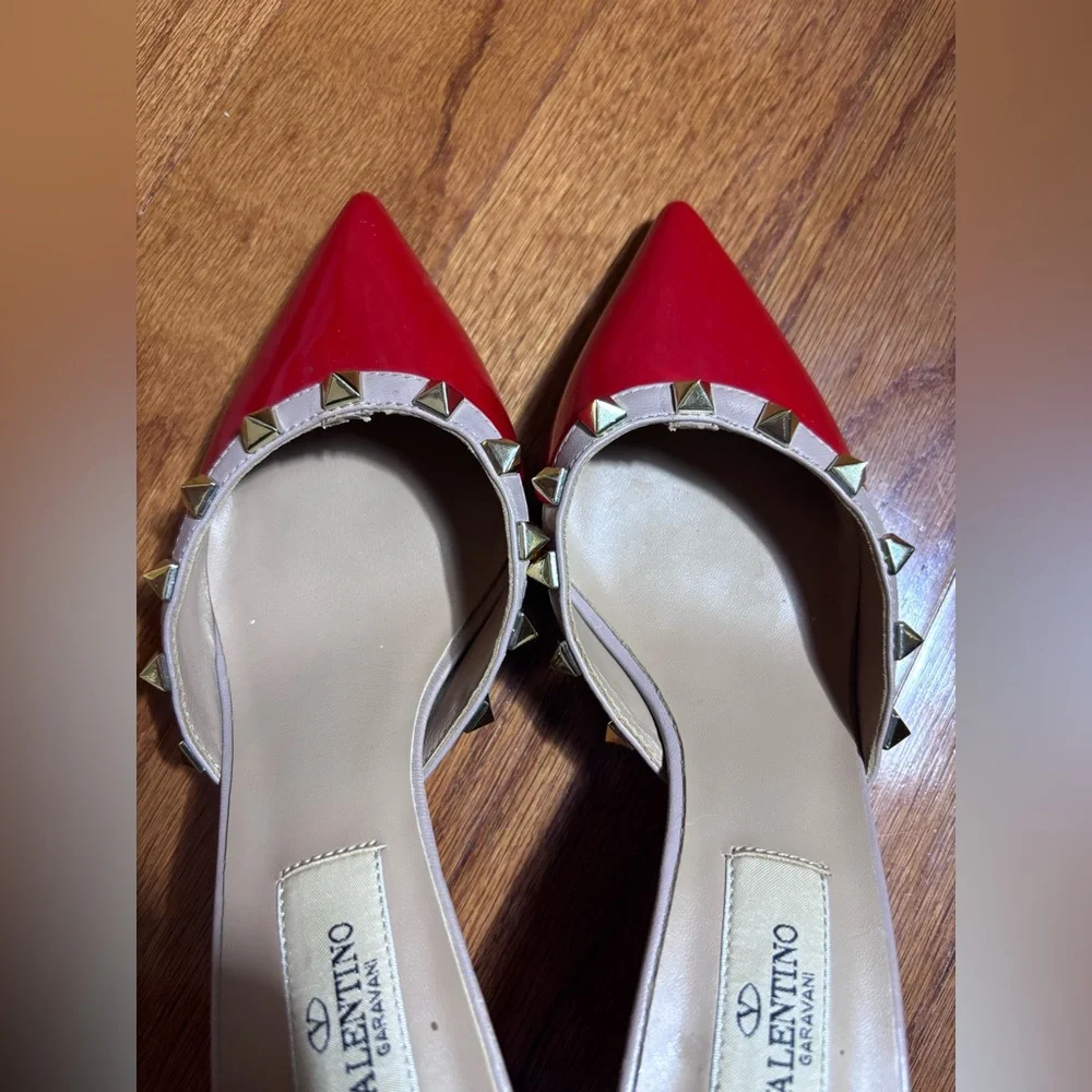 VALENTINO GARAVANI ROCKSTUD Kitten Heels - Picture 9 of 10